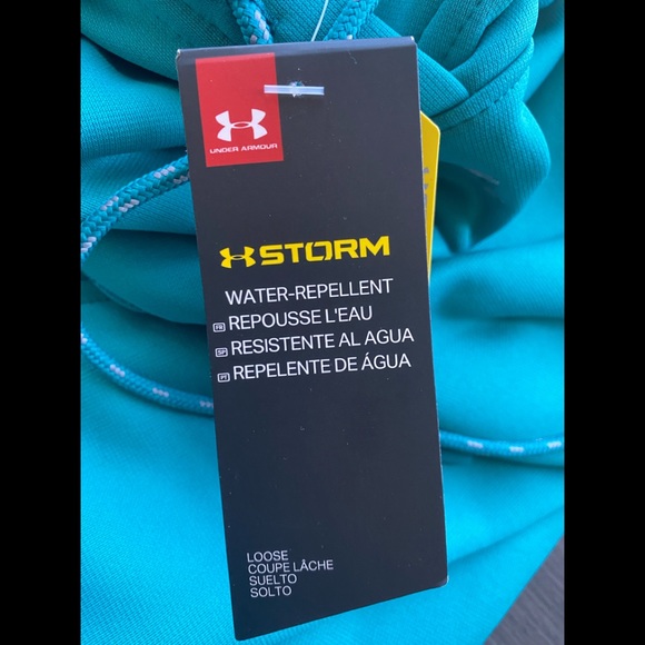 Under Armour Storm Women’s Pullover Sweater Hooded Kangaroo Pocket Fleece S - Picture 4 of 10